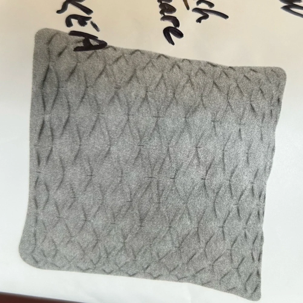 IKEA RIDDARFJÄRIL Textured Gray CableKnit Cushion Cover, New, never open, 20”sq.